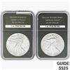 [2 Coins] 2013 Silver Eagle PCS Genuine