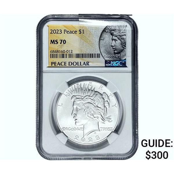 2023 Silver Peace Dollar NGC MS70