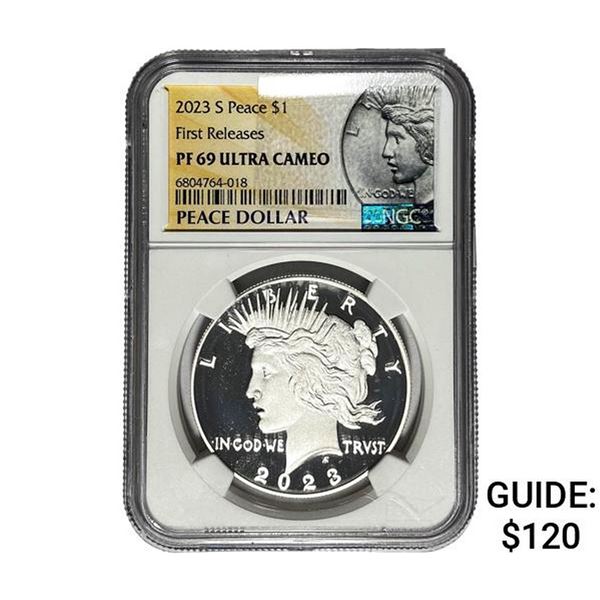 2023-S Silver Peace Dollar NGC PF69 UC
