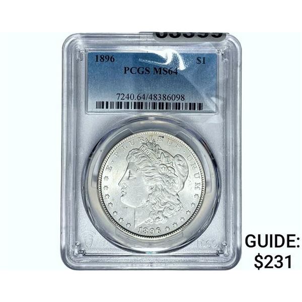 1896 Morgan Silver Dollar PCGS MS64