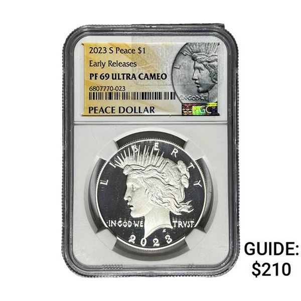2023-S Silver Peace Dollar NGC PF69 UC
