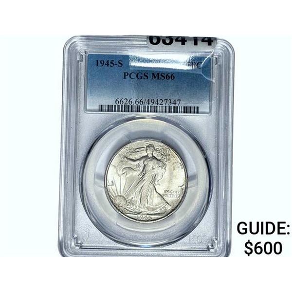 1945-S Walking Liberty Half Dollar PCGS MS66