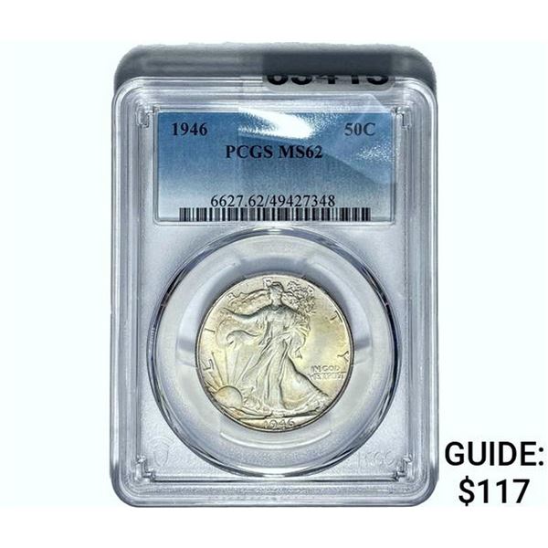 1946 Walking Liberty Half Dollar PCGS MS62