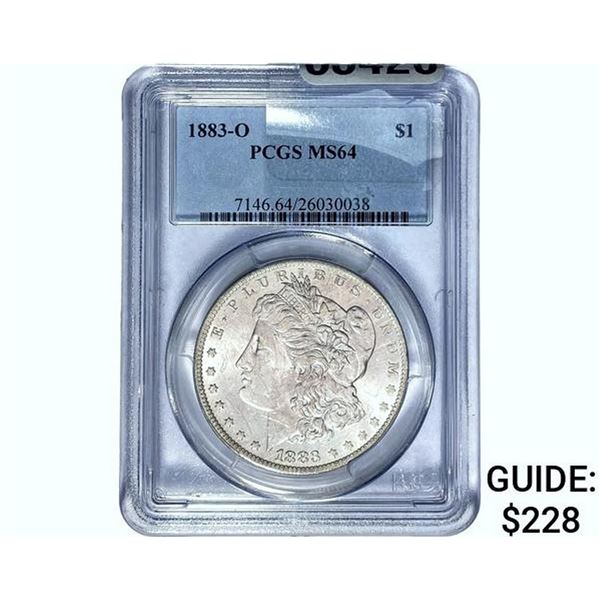 1883-O Morgan Silver Dollar PCGS MS64
