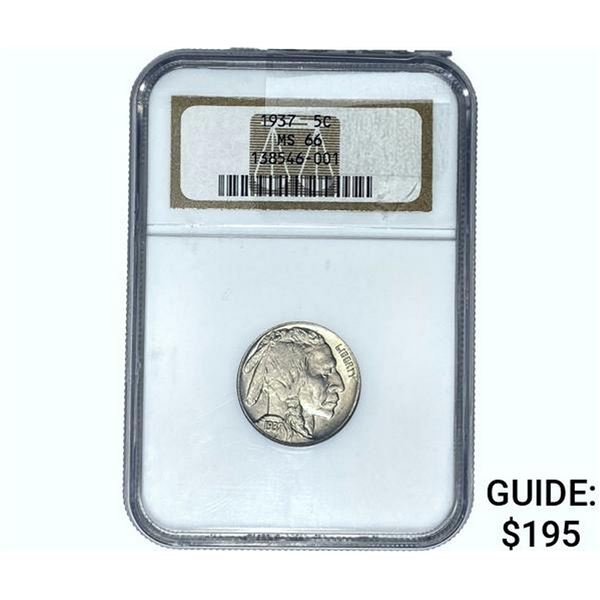 1937 Buffalo Nickel NGC MS66
