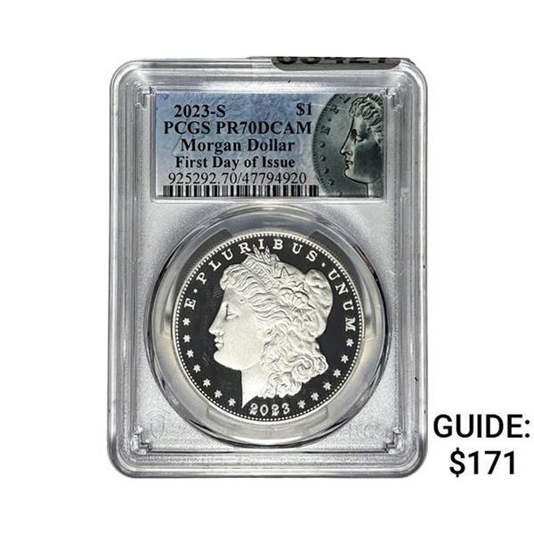 2023-S Morgan Silver Dollar PCGS PR70 DCAM