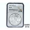 Image 1 : 1987 $1 Silver Eagle NGC MS69