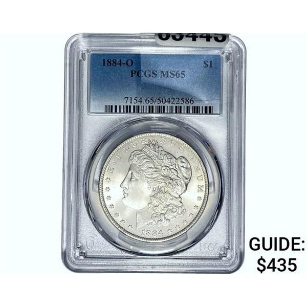 1884-O Morgan Silver Dollar PCGS MS65