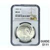 Image 1 : 1923 Silver Peace Dollar NGC MS63