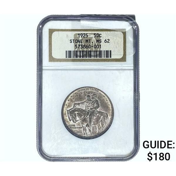 1925 Stone Mountain Half Dollar NGC MS62