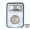 Image 1 : 1943 Walking Liberty Half Dollar NGC MS64