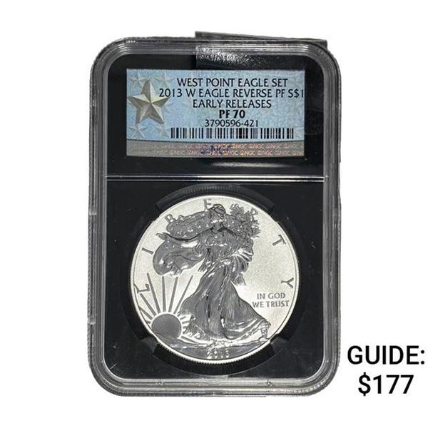 2013 $1 Silver Eagle NGC PF70 Rev