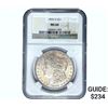 Image 1 : 1890-S Morgan Silver Dollar NGC MS60