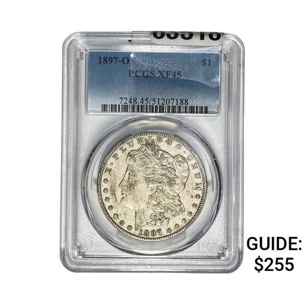 1897-O Morgan Silver Dollar PCGS XF45