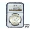 Image 1 : 1923 Silver Peace Dollar NGC MS64