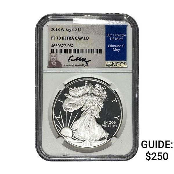 2018 $1 Silver Eagle NGC PF70 UC