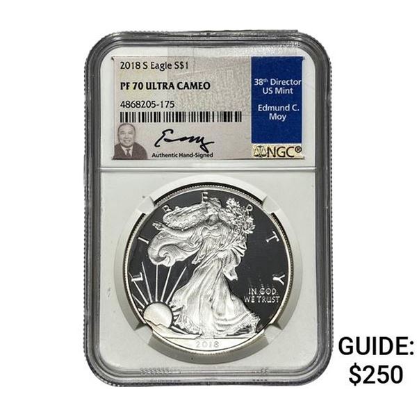 2018-S $1 Silver Eagle NGC PF70 UC