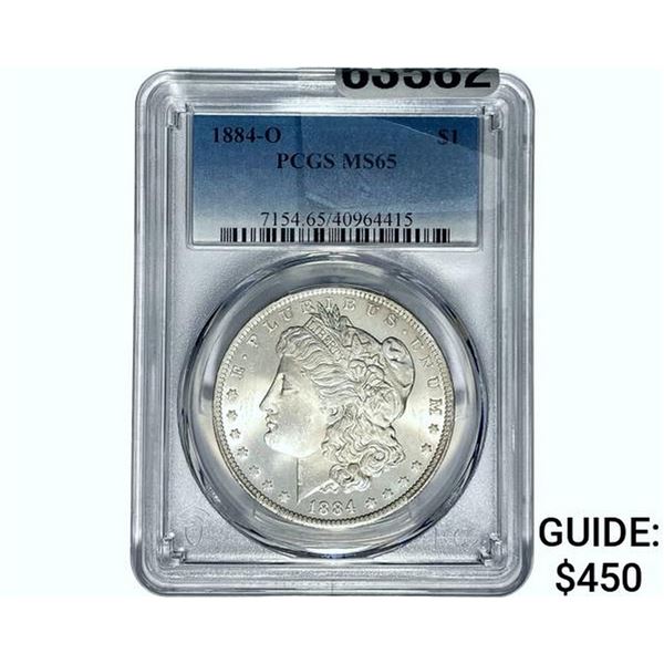 1884-O Morgan Silver Dollar PCGS MS65