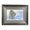 Image 1 : John Bye Silent Approach Lynx Painting