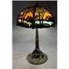 Image 2 : Chicago Mosaic Tree Trunk Slag Glass Table Lamp