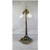Image 3 : Chicago Mosaic Tree Trunk Slag Glass Table Lamp