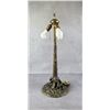 Image 4 : Chicago Mosaic Tree Trunk Slag Glass Table Lamp