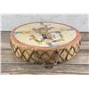 Image 3 : Aztec Pattern Mexico Painted Rawhide Drum