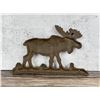 Image 3 : Rustic Cast Iron Moose Wall Sculpture