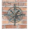 Image 1 : Rustic Cast Iron Nautical Compass Wall Sculpture