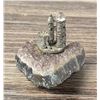 Image 4 : Pewter Castle On Amethyst Crystal