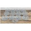 Image 1 : Anchor Hocking Blue Bubble Glass Cups Saucers