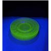 Image 5 : Uranium Vaseline Glass Dishes Plates