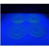 Image 6 : Uranium Vaseline Glass Dishes Plates