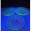Image 9 : Uranium Vaseline Glass Dishes Plates