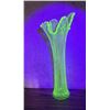 Image 1 : Dugan Vaseline Uranium Glass Swung Vase