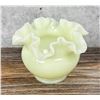 Image 2 : Fenton Custard Uranium Glass Rose Bowl