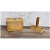 Image 2 : Antique Primitive Wood Butter Mold