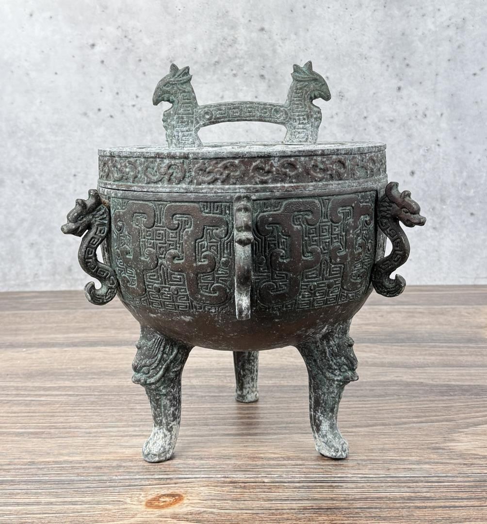 Aztec Metal Bucket Mid Century Mayan Aztec Ice Bucket