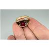 Image 3 : 10k Gold Synthetic Ruby Ring
