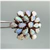Image 1 : 10K Gold Opal Cluster Cocktail Ring