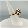 Image 3 : 10K Gold Opal Cluster Cocktail Ring