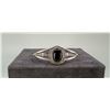 Image 1 : Navajo Sterling Silver Onyx Bracelet