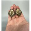 Image 3 : Costume Jewelry Rhinestone Flower Clip On Earrings