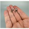 Image 2 : Sterling Silver Blue Topaz Earrings