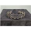 Image 1 : Sterling Silver 3 Row Wave Bracelet