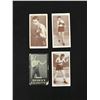 Image 1 : LOT OF 4 VINTAGE 1933 CHURCHMAN'S CIGARETTE BOXING TRADING CARDS