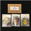 Image 1 : LOT OF 3 POKEMON COSPLAY PROMO HOLO CARDS