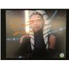 Image 1 : ROSARIO DAWSON SIGNED AHSOKA 8X10 - KB COA