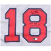 Image 2 : JOHNNY DAMON SIGNED BOSTON RED SOX JERSEY  - BECKETT COA