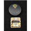 Image 2 : BOBBY HULL SIGNED USA HOCKEY PUCK GOLDEN STANDARD CERTIFICATION